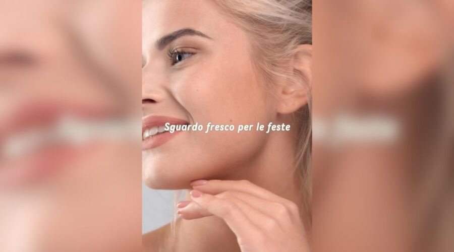 Obiettivo Natale Cancella la stanchezza dal viso in una seduta