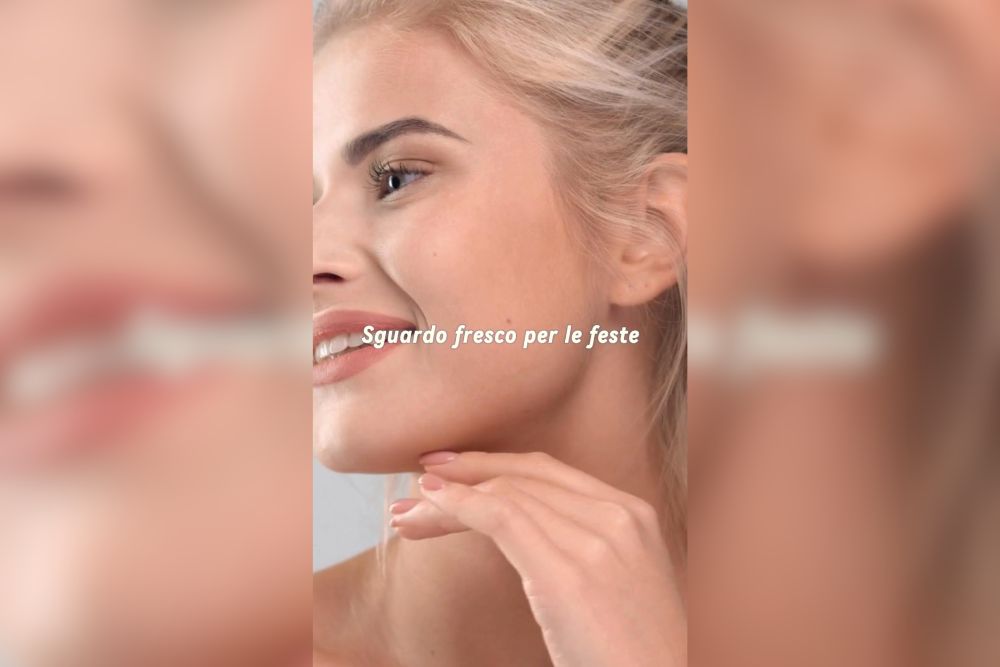 Obiettivo Natale Cancella la stanchezza dal viso in una seduta